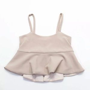 Bec + Bridge Cropped Babydoll Tank Top